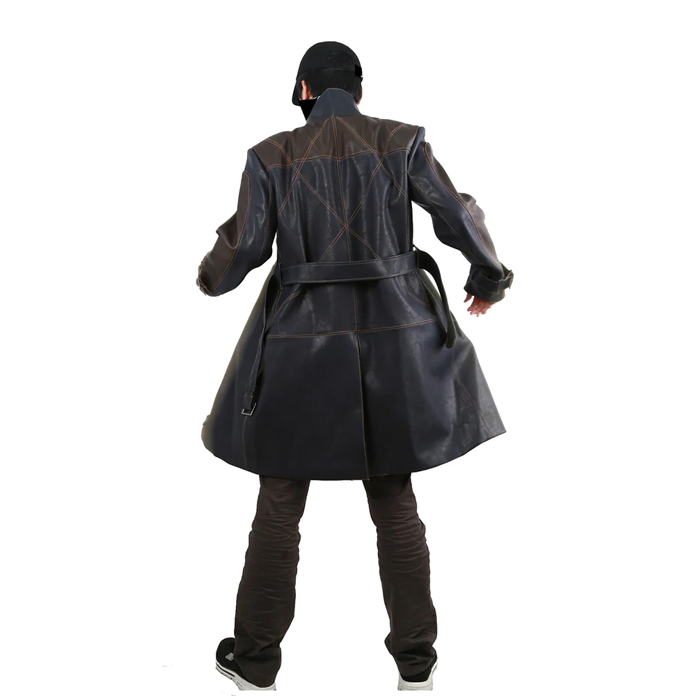 Coslive костюмы Aiden Pearce пальто часы куртка для собаки косплей костюм мужчин