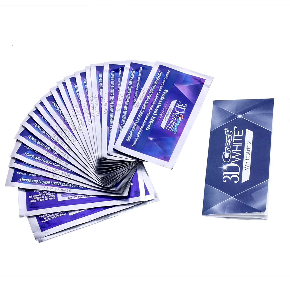 Crest 3D Whitestrips Professional Effects оборудование для отбеливания зубов Гигиена полости рта Отбеливание зубов полоски 20 чехол/коробка или 10 чехол/NoBox