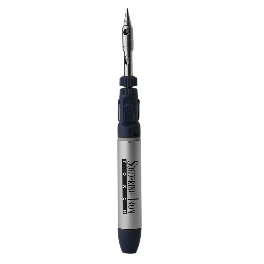 Comprar 2 en 1 forma de pluma de soldadura de Gas pistola de soldadura de hierro con cabeza de hierro de soldadura herramientas portátiles de mano de trabajo electrónico