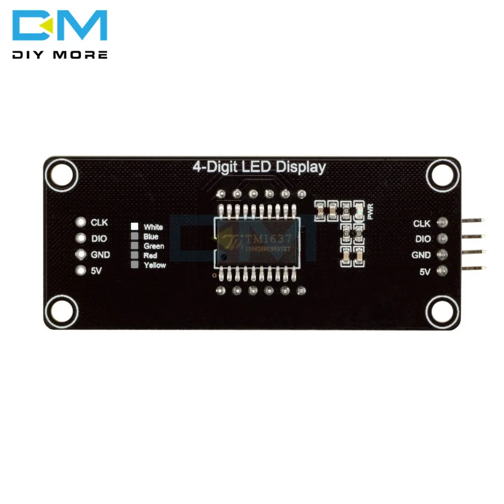 TM1637 цифровой 4-Digit 0,56 красный светодиодный дисплей трубки десятичные часы двойной точки Модуль платы 0,56 дюймов для Arduino 4 Pin Diy Kit