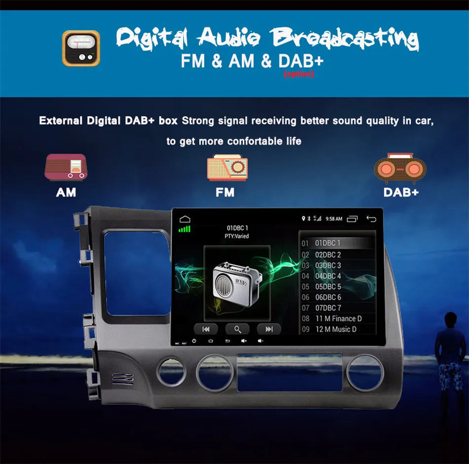 Sale Octa Core Android 9.0 Car Head Unit for Honda Civic 2006-2011 DVD GPS with Radio RDS BT Mirror-Link Wifi map Tape Recorder swc 15 Sale Octa Core Android 9.0 Car Head Unit for Honda Civic 2006-2011 DVD GPS with Radio RDS BT Mirror-Link Wifi map Tape Recorder swc 15