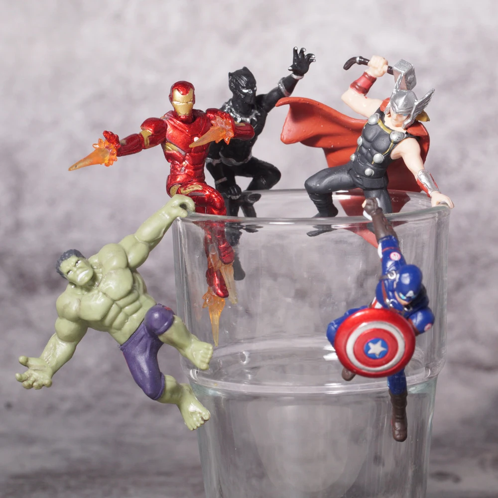 

5pcs/set Avengers Endgame Infinity 4 Action Figures Toys for Marvel Legends Iron Man Hulk Black panther Captain Marvel