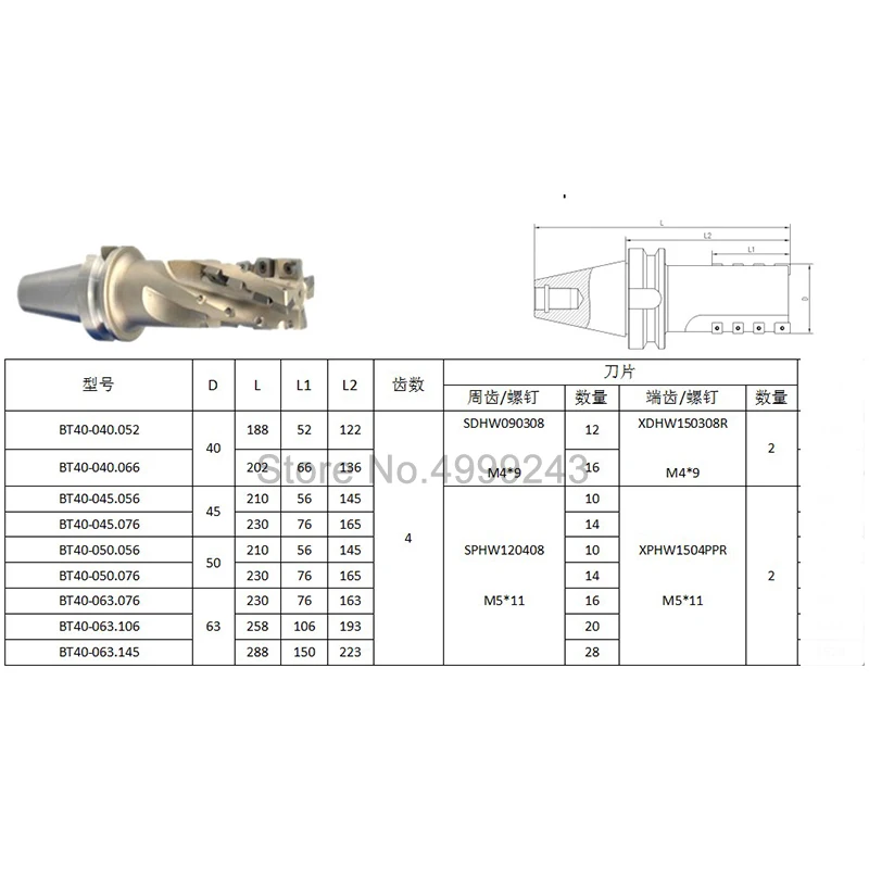 BT40-BMC45-56+ 20 Карбидное лезвие 45 мм кукурузы в виде ракушки фреза глава Ручка вставить лезвие числовым управлением фреза