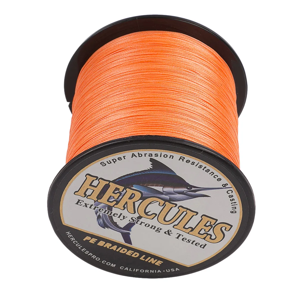 Hercules Carp Fishing  Braided Fishing Line 8 Strands 1000M PE Multifilament 10-300LB Europe America Outdoor Accessories 4