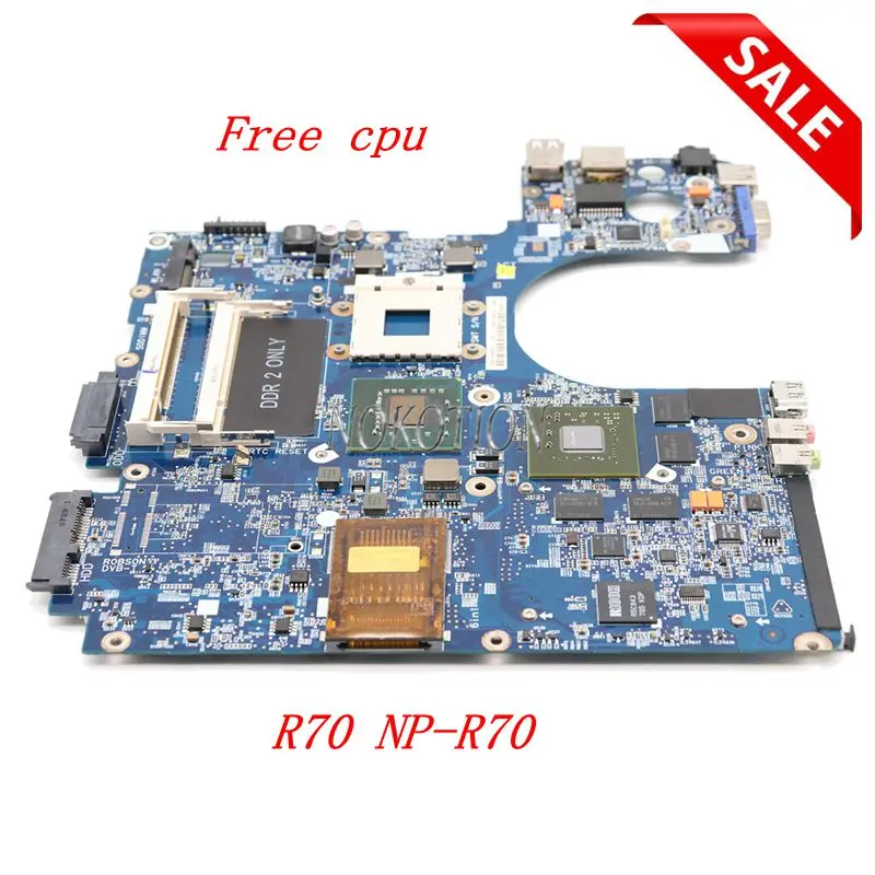 NOKOTION материнская плата для ноутбука samsung R70 NP-R70 BA92-04804A основная плата DDR2 8600M GPU Бесплатный процессор полностью протестирован