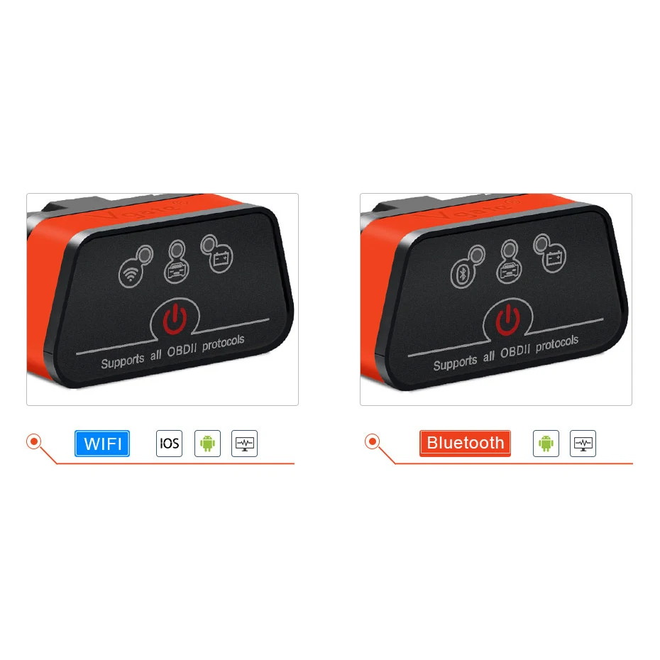 Vgate iCar2 ELM 327 V2.1 OBD2 Bluetooth Wi Fi сканер iCar 2 elm327 OBD автомобильный диагностический