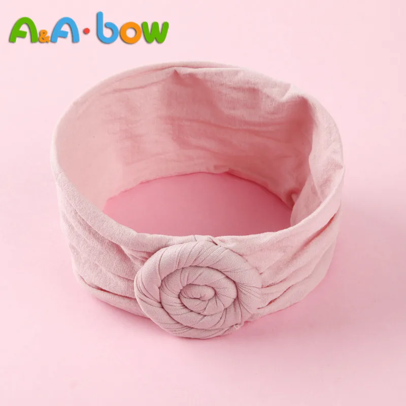 new born baby accessories	 1pcs Wide Nylon Bow Headband with Rose Flower, Soft Elestic Wide Head wraps, Cute Nylon Turban Headband Girls Hair Accessories cool baby accessories Baby Accessories