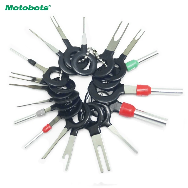 

MOTOBOTS 10set Auto Plug Terminal Extraction Repair Tool Circuit Board Wire Harness Disassembled Crimp Needle Remove Tool