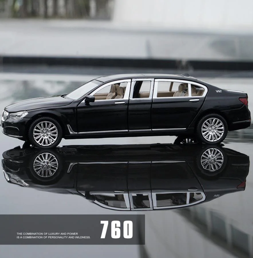 Горячая 1:24 масштабные колеса немецкая известная марка 760Li Металлическая Модель