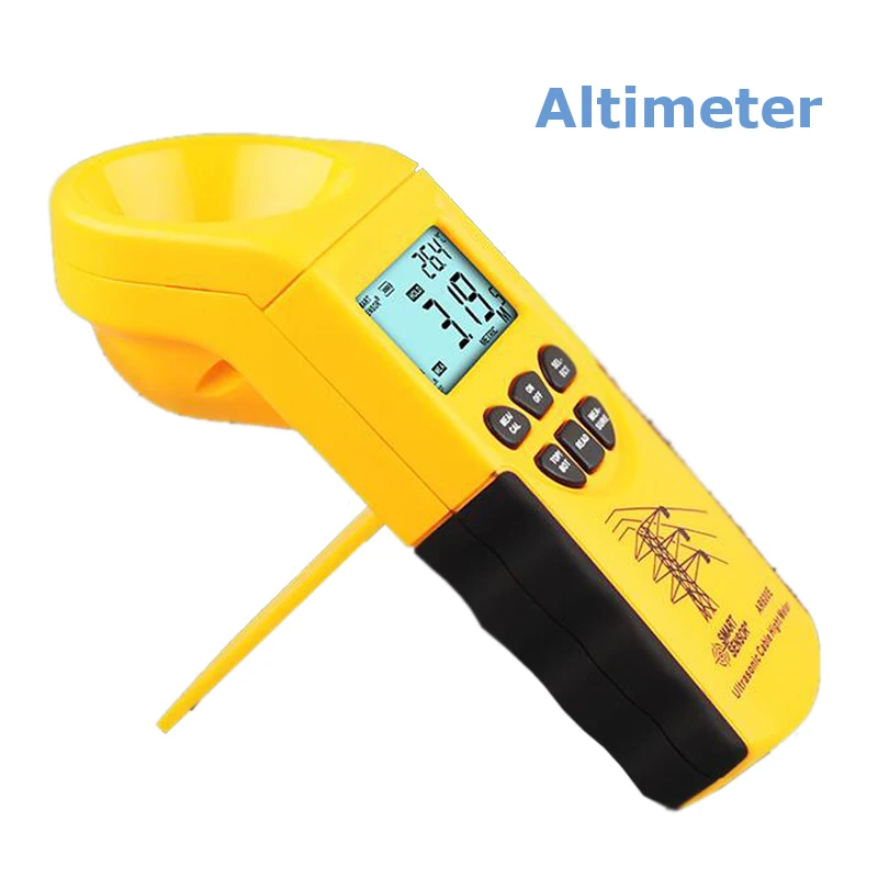 3 18m Ultrasonic Cable Altimeter High Precision Handheld Aerial Cable