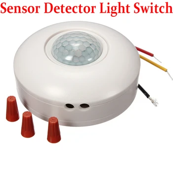 

Hight Quality AC 220V 120 Degree Sensor Switch Sensor Detector Automatic Light Lamp Switch Flush PIR Ceiling Occupancy Motion