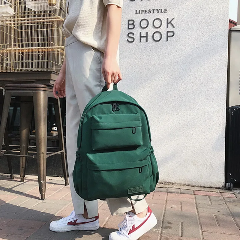 

PAPASGIX Fashion School Bags Solid Color Large Capacity Backpacks 2019 New Oxford Durable Multi-pockets Casual Travel Bags