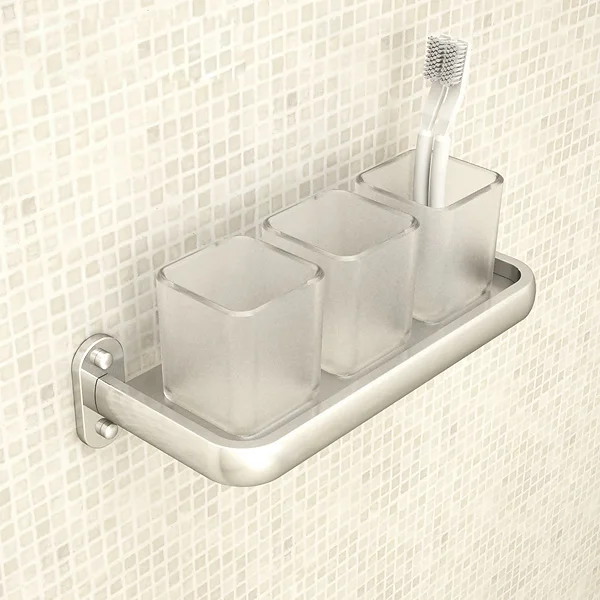 

Space Aluminum Tooth Brushing Cup Tooth Brushing Cup Set Toothpaste Toothbrush Holder