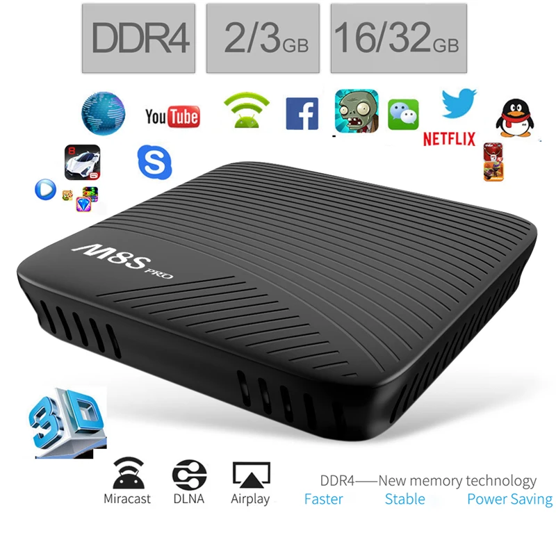 Mecool M8S Pro Android 7.1 ТВ Box 1.5 ГГц ARM Cortex-A53 Процессор 64bit media player | Электроника