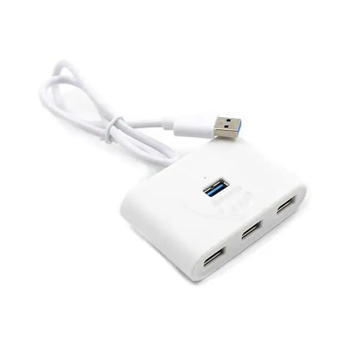 Портативный USB 3,0 концентратор 4 порта USB концентратор для компьютера, для ноутбука сплиттер 48 см/18,9 дюйма черный, белый