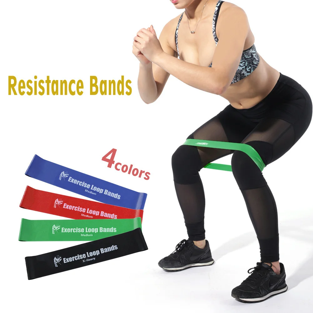 4Pcs/Set Resistance Bands Rubber Band Workout Fitness Gym Equipment