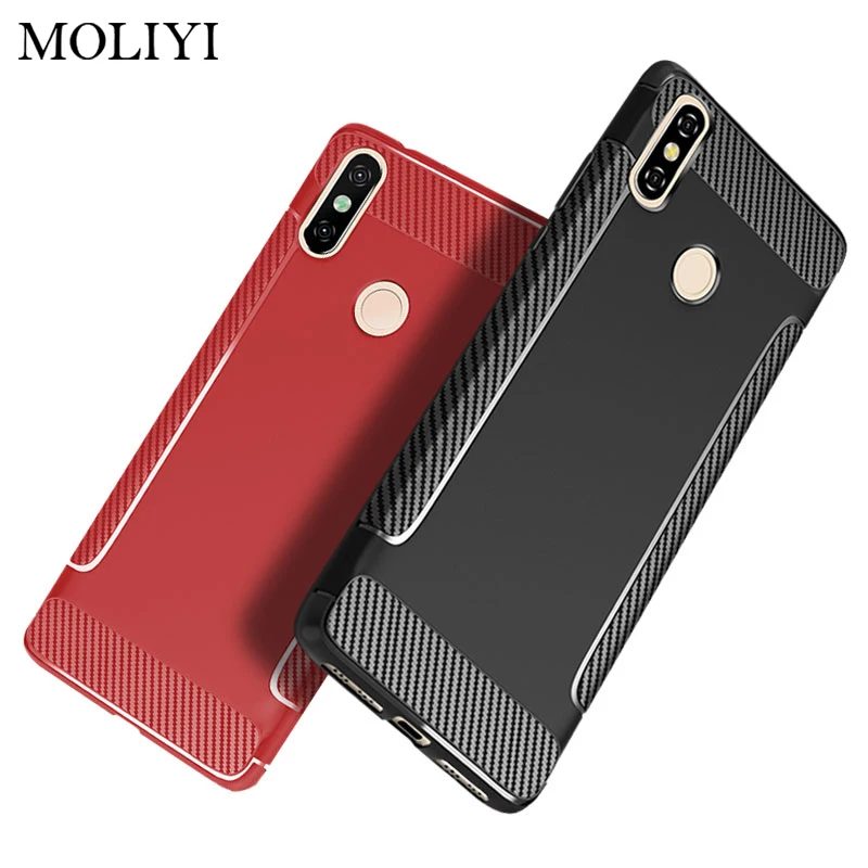

For Xiaomi Redmi Note 5 Case on for Xiaomi Redmi Note 5 Pro Global Case Prime Silicone Carbon Fiber Back Cover Shockproof Bumpe