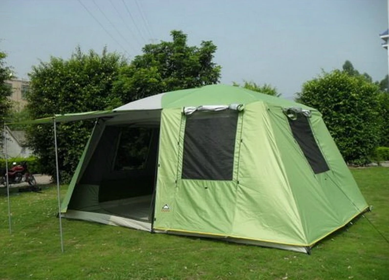 Free Shipping Double more than 12 people tent camping tents | Спорт и развлечения