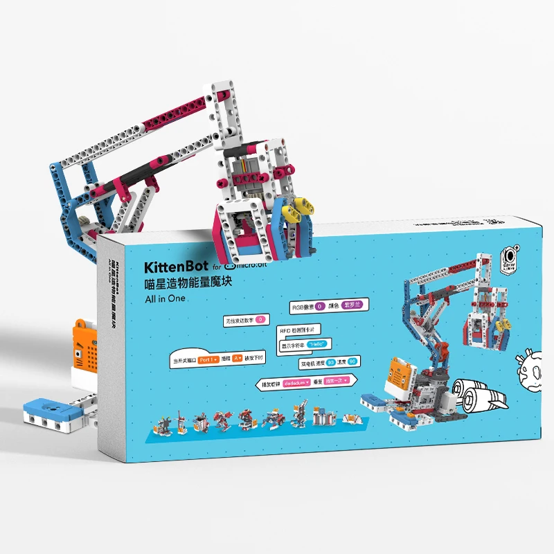 KittenBot все в одном блокировочный блок для Micro:bit Micro Python Scratch 3 0 Makecode as makeblock