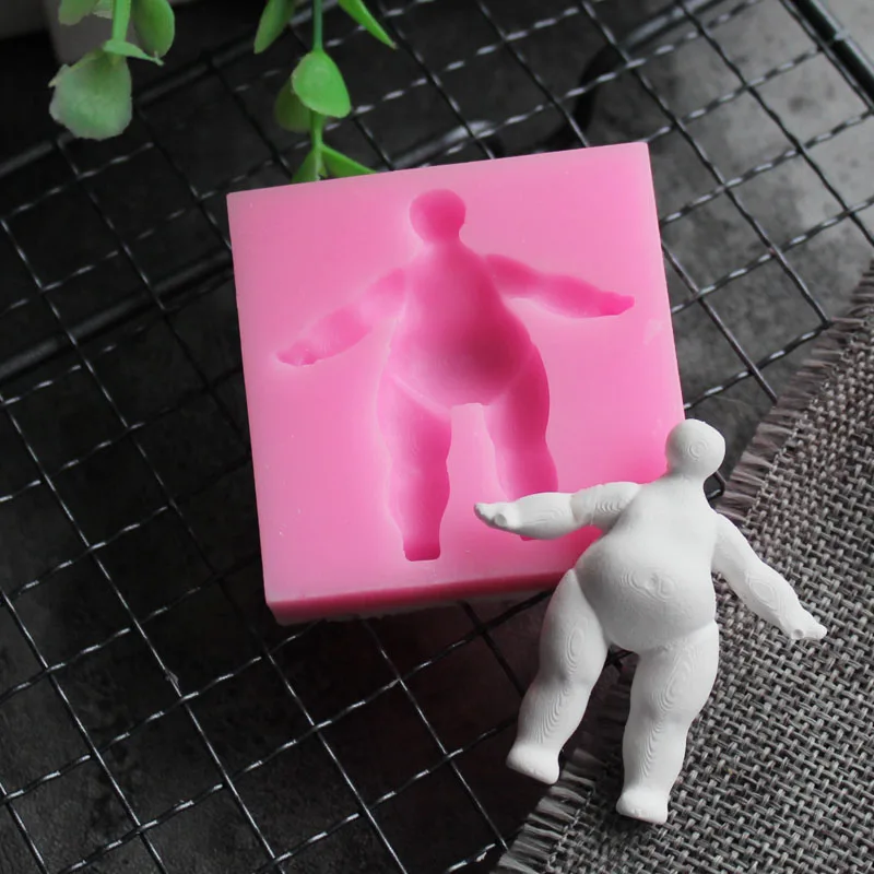 

New doll silicone mold DIY silicone Sugarcraft fondant tool Sugarcraft chocolate mousse jelly mold baking utensils