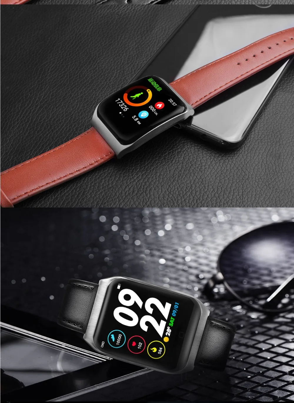 E58 ЭКГ+ PPG умные часы с электрокардиографом фитнес-браслет монитор сердечного ритма кровяное давление Bluetooth спортивные умные часы