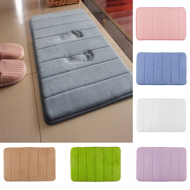 40 60cm Bath Mat Bathroom Carpet Rug Water Absorption Memory Foam 40 60cm Bath Mat Bathroom Carpet Rug