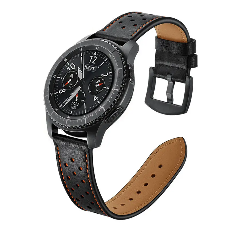 Gear S3 Frontier ремешок для samsung Galaxy Watch 46 мм ремешок 22 мм кожаный браслет huawei watch GT ремешок Amazfit stratos S 3 46 мм