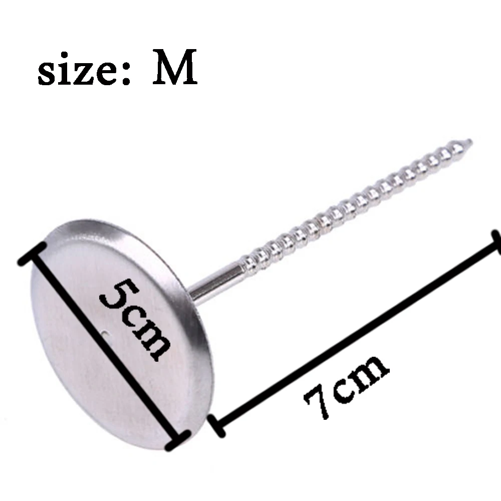 1 шт/3 шт нержавеющая сталь торт кекс стенд глазурь крем Кондитерские инструменты для украшения торта игла для цветка ногтей выпечки инструменты - Цвет: M