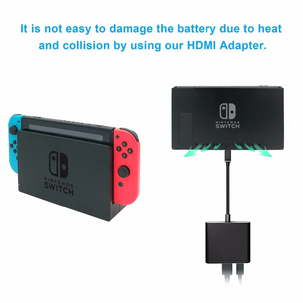  Yoteen Type C Adapter For Nintendo Switch Replacement Dock TV HDMI Converter Cable USB 3.0 Port For