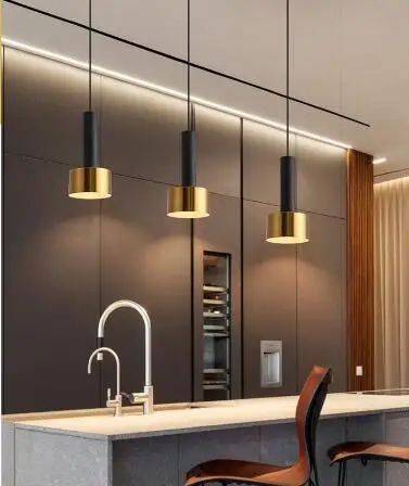 

Modern Pendant Light Bar Counter Nordic Hanging Lamp Loft Dining Table Kitchen Island Suspension Lighting Fixture