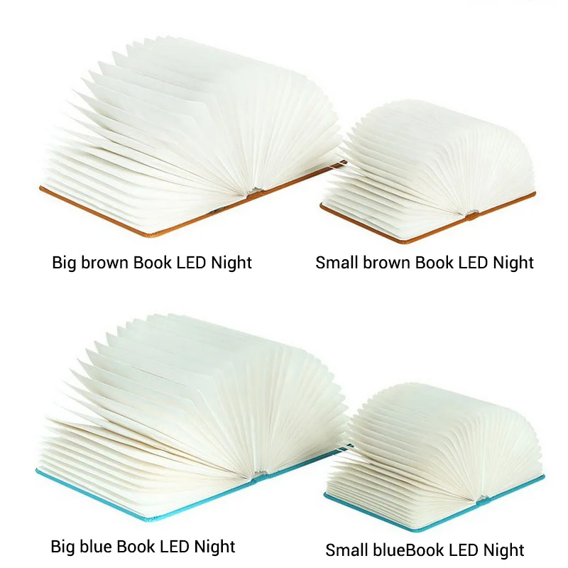 Креативный Обесцвечивающий светодиодный-книга забавная Подсветка USB флип-книга свет usb зарядка ночник украшение складной стол странная лампа