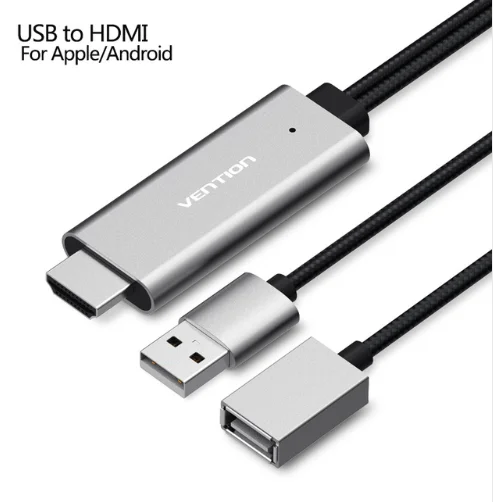 Vention 8-контактный HDMI конвертер 1080P HDMI кабель для iPhone X XS 8 Plus IOS поддержка HDTV цифровой адаптер для Ligntning в HDMI - Цвет: CEK