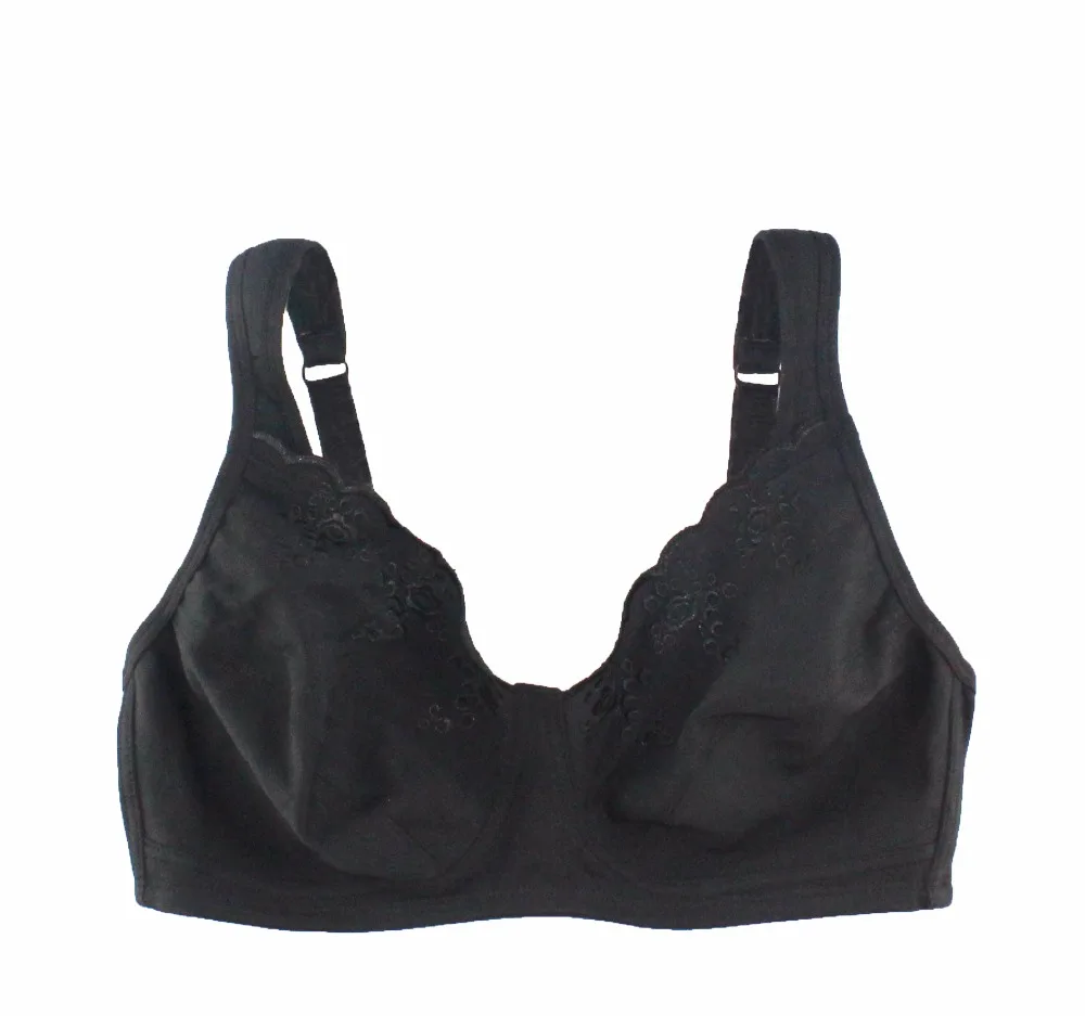 MiaoErSiDai Sexy Unlined Bra Plus Size Ladies Big Size 34 Cup Bra Embroidery Adjustable Bralette Lingerie Top Bra 36-42 B-G MiaoErSiDai Sexy Unlined Bra Plus Size Ladies Big Size 34 Cup Bra Embroidery Adjustable Bralette Lingerie Top Bra 36-42 B-G