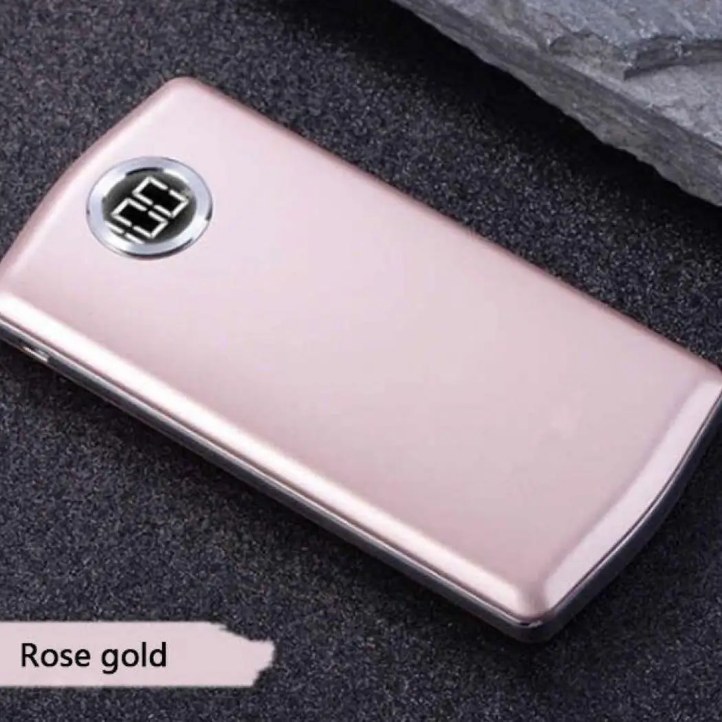 Power Bank Charger 8000mAh Duable USB Portable Powerbank Bateria External Battery Display Polymer Poverbank