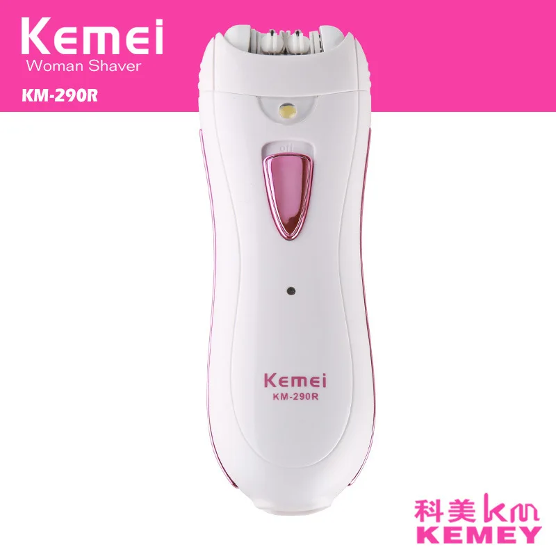 Kemei KM-290R для женщин эпилятор для удаления волос мини перезаряжаемый профессиональный электрический женский для депиляции