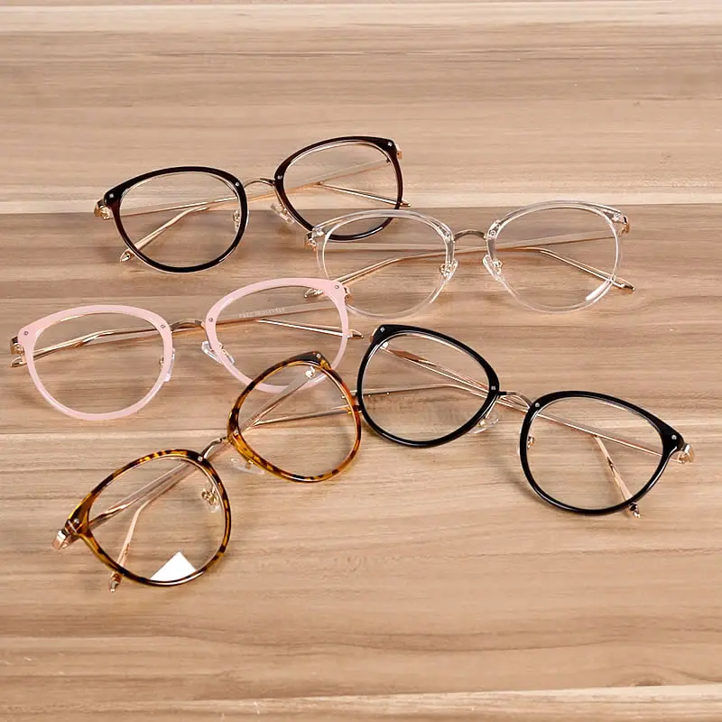 Горячая Распродажа женских и мужских очков, розовая оправа, прозрачные модные очки, оптическая оправа для близорукости, мужские и женские трендовые компьютерные очки