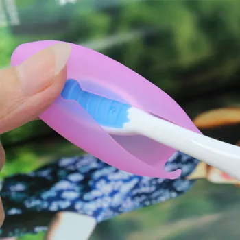 

2019 New Arrival Silicone Toothbrush Case Cover For Home Outdoor And Travaling Brush Protection RandomColor