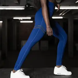 Однотонные спортивные Леггинсы Одежда для женщин фитнес быстросохнущая брюки девочек Высокая талия тренировочные леггинсы