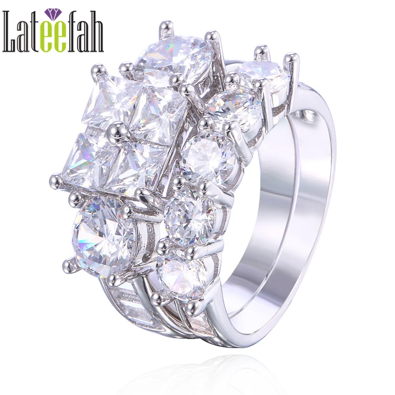 lateefah art deco princess cut wedding rings for women amazon brilliant cubic zirconia big bridal engagement - Wedding Rings For Women Cheap lateefah art deco princess cut wedding rings for women amazon brilliant cubic zirconia big bridal engagement - Wedding Rings For Women Cheap