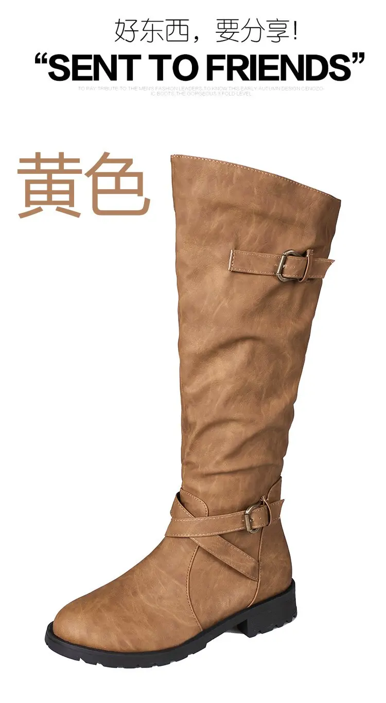 Женские сапоги до колена коричневого цвета; женские сапоги; Bota Feminina Calzado Mujer; обувь на платформе; женские короткие сапоги с круглым носком; женские сапоги