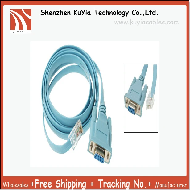 

Free Shipping+DB9 Female to RJ45 Male Cable for Console Management+12pcs/lot+wholesale