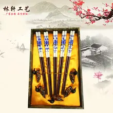 Поддержка смешанные партии внутренний охраны окружающей среды палочками установить штраф бамбуковые палочки для еды 5 пар палочек для еды набор