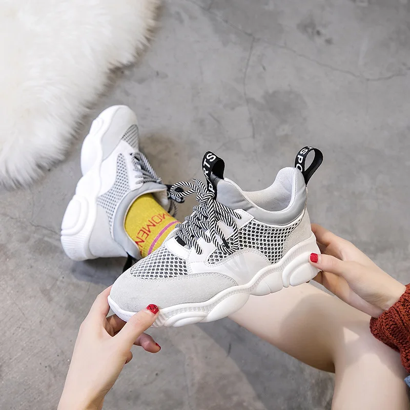 JINBEILEE Female 2019 New Sports Running Shoes Casual Breathable Comfort Increased Female Outdoor Old Shoes Net Red Bear Shoes JINBEILEE Female 2019 New Sports Running Shoes Casual Breathable Comfort Increased Female Outdoor Old Shoes Net Red Bear Shoes