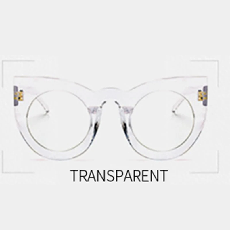 White Frame IGUETTA Модные женские Солнцезащитные очки женские кошачий глаз женские солнцезащитные очки Брендовые дизайнерские винтажные большие рамки формы IYJB161 - Цвет линз: White Frame
