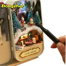 Dongzhur High Quality DIY Cottage Box Theater Handmade Building Toy House Assembly Handcraft Villa Model Rabbit 5 Styles