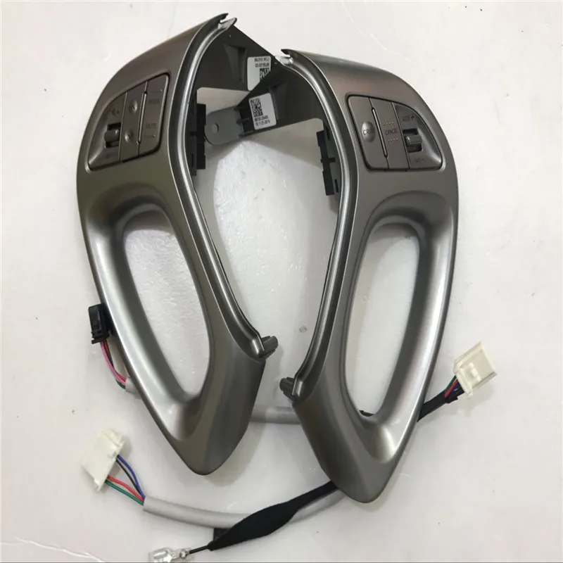 

For Hyundai ix35 silver multi-function steering wheel button car cruise control buttons without bluetooth button