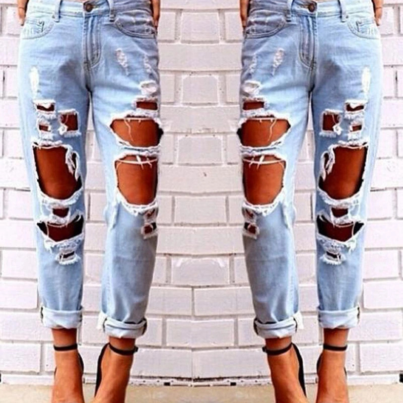 Jeans with big holes in them Clearance