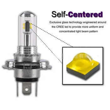 

BoomBoost one pair High Power H4 H7 80W Car Fog light Led Headlight 12V to 12V 24V Super White 6000K Car Styling