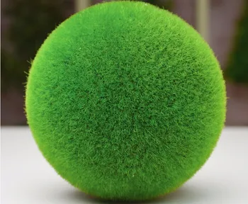 

6pcs 6cm Artificial Moss Grass Round Ball Ornaments For Wedding Home Office Decorative Craft Accessory