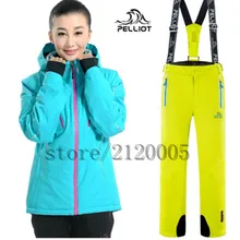 Сноуборд куртка для женщин известный бренд Pelliot горнолыжный костюм+ брюки высокое качество водонепроница